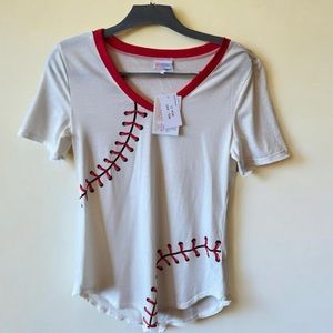 NWT LuLaRoe Baseball Top -‎ XXS (D5)